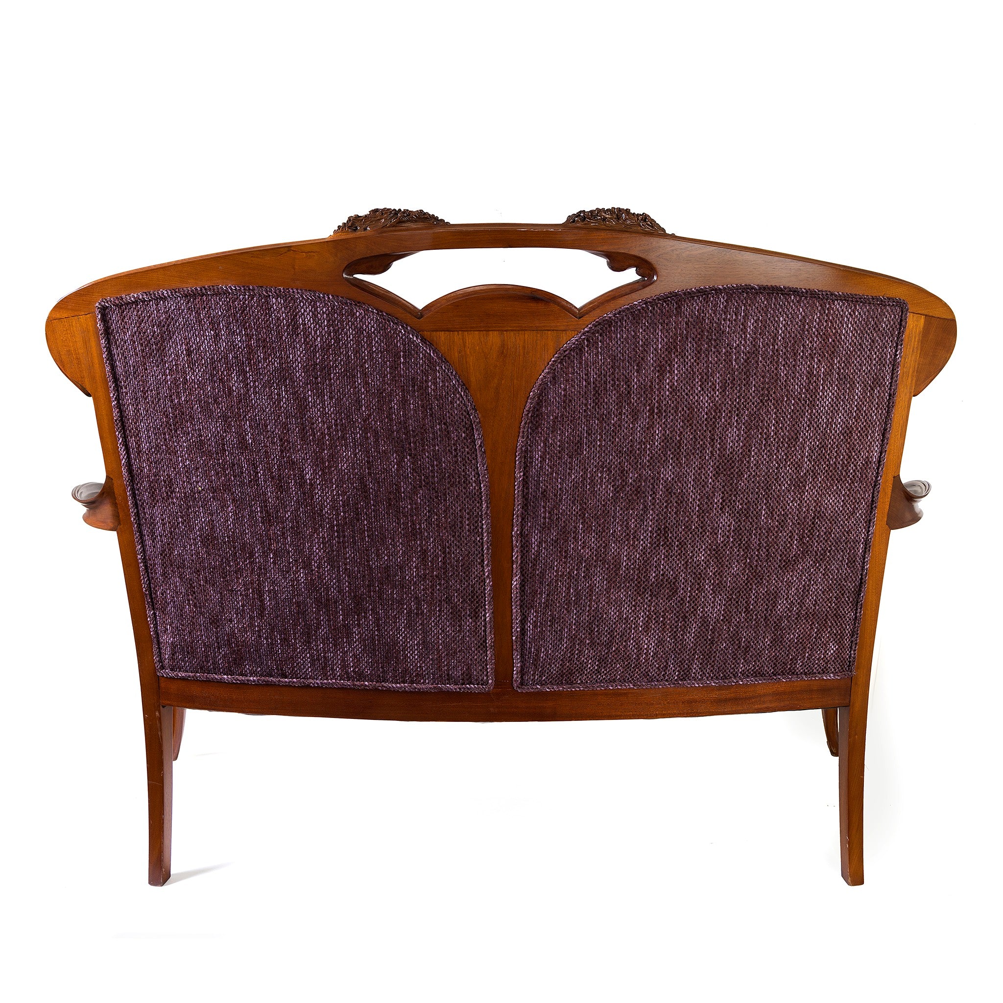 Louis Majorelle Ombellifères Settee and Side Chairs - Art Nouveau Living Room Furniture Set for Elegant Home Decor