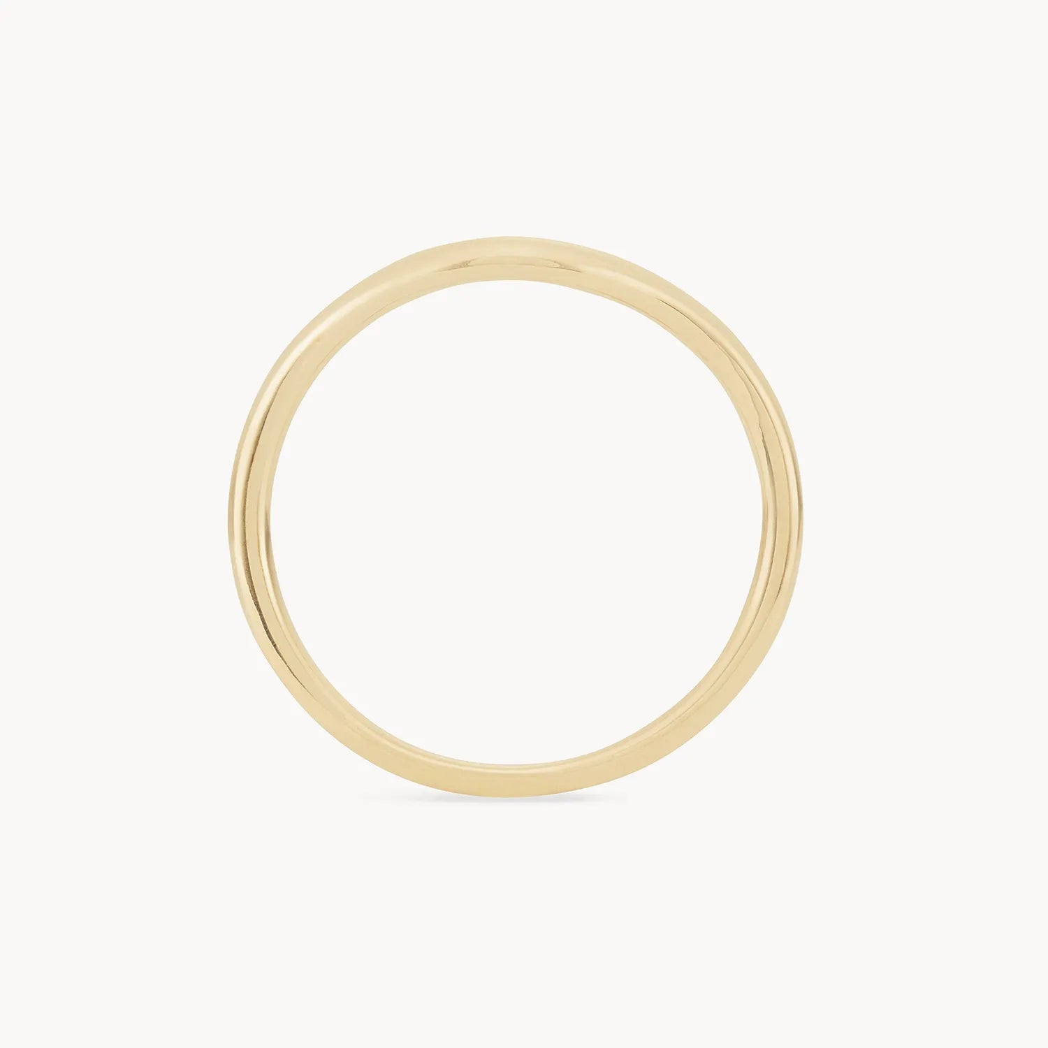 14K Yellow Gold Plain Wave Band Ring - Elegant Minimalist Jewelry for Women, Perfect for Everyday Wear, Gifts & Special Occasions