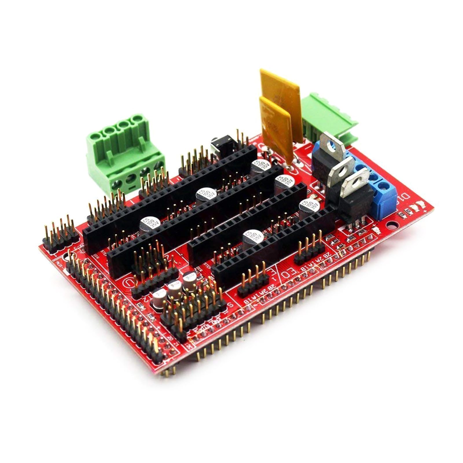 RAMPS 1.4/1.5/1.6 Compatible 3D Printer Control Board - High Performance Controller for RepRap, Anet, Creality 3D Printers - Perfect for DIY 3D Printing Projects and Repairs