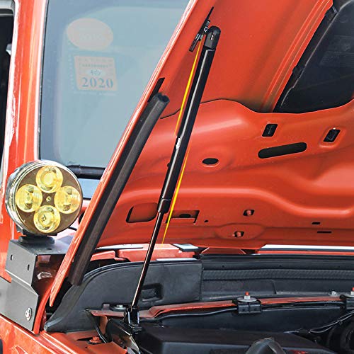 Jeep Wrangler JL Hood Lift Supports (2018-2020) - Heavy Duty Shock Struts & Dampers Replacement | Perfect for Off-Roading & Engine Maintenance
