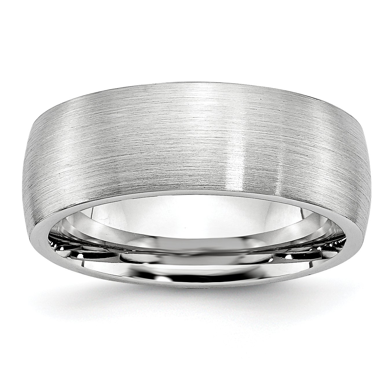 Men's Cobalt Satin 8mm Wedding Band Ring - Comfort Fit Tungsten Carbide Wedding Ring for Men - Perfect for Engagement, Anniversary & Everyday Wear