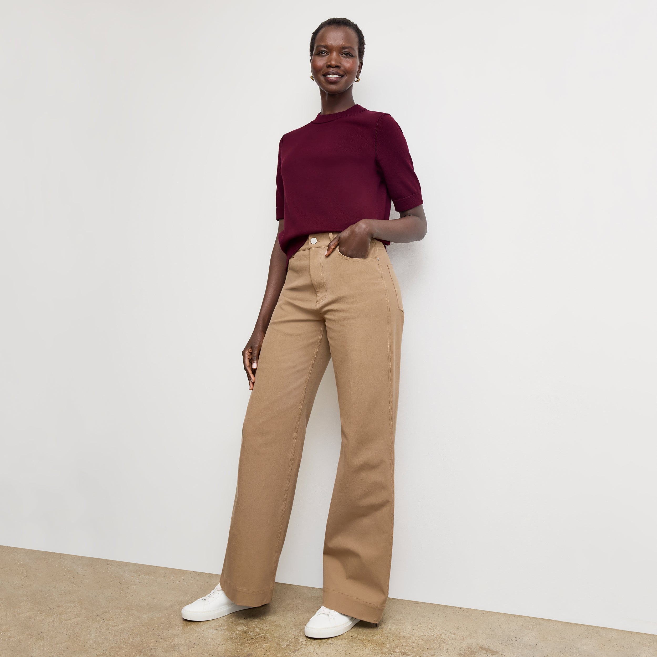 Milo Wide Leg Jeans for Women - Eco-Friendly Stretch Denim Pants with Comfortable Fit - Perfect for Casual Wear, Office, and Travel