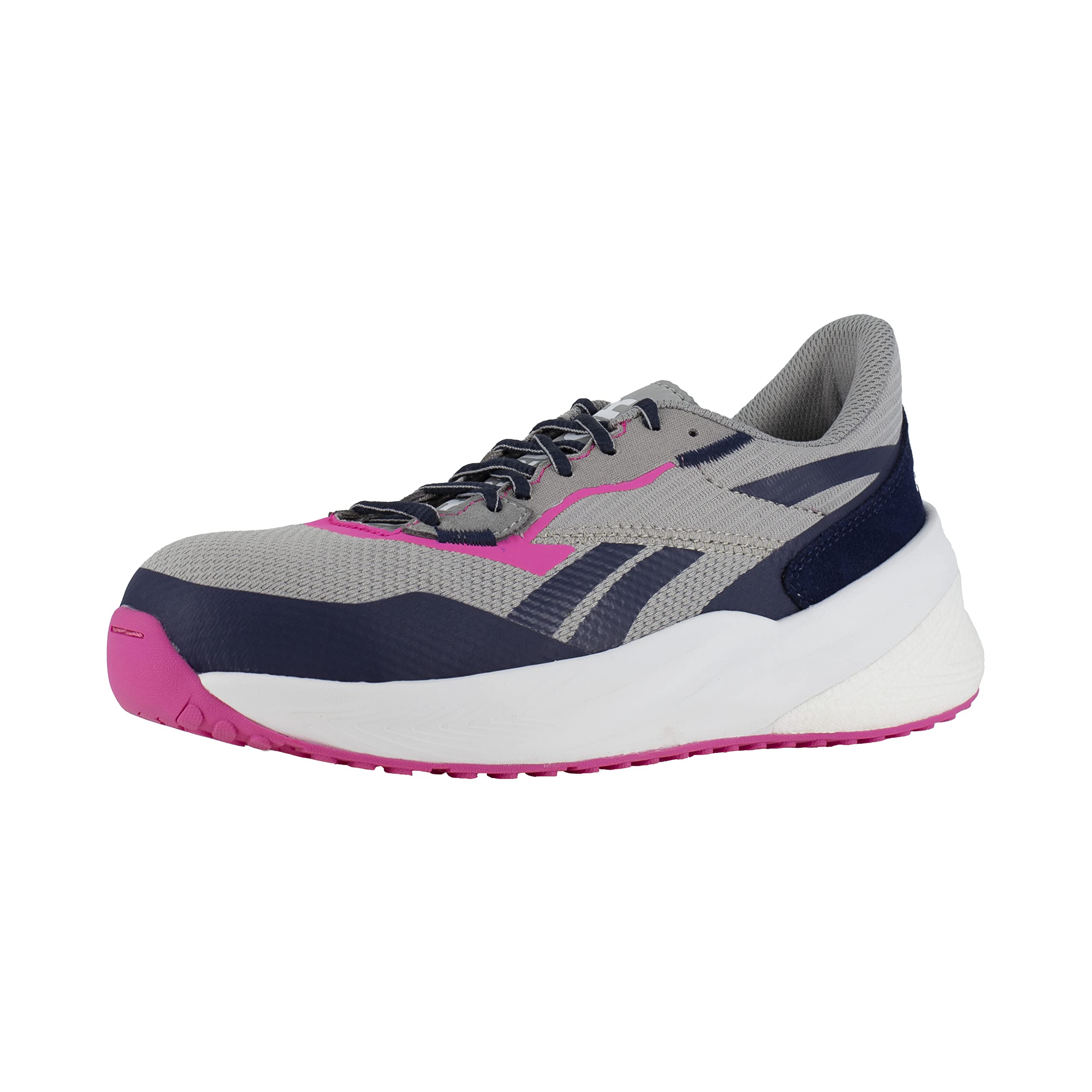 Reebok Women's Floatride Energy Daily Composite Toe Work Safety Shoes - Grey | Lightweight Athletic Shoes for Women | Perfect for Construction, Warehouse & Casual Work
