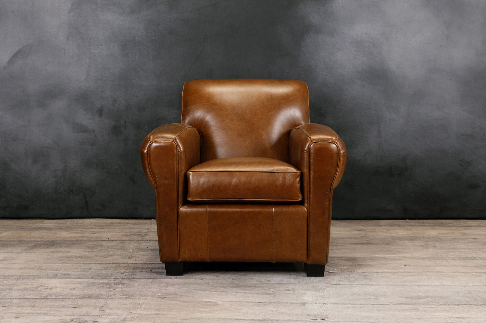 Bachelor Leather Chair - Premium Faux Leather Office Chair for Men, Modern Executive Desk Chair with Padded Seat & Back - Perfect for Home Office, Gaming & Study