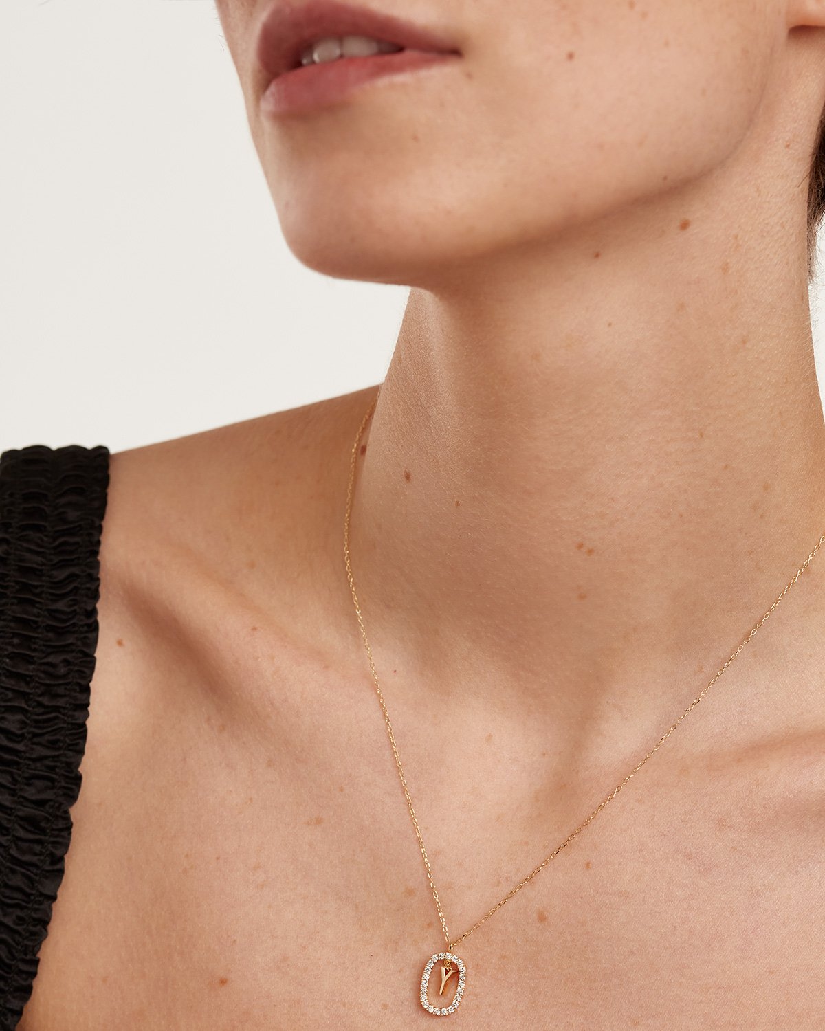Elegant Diamond & Gold Letter Y Necklace for Women - Perfect for Gifts, Anniversaries & Special Occasions