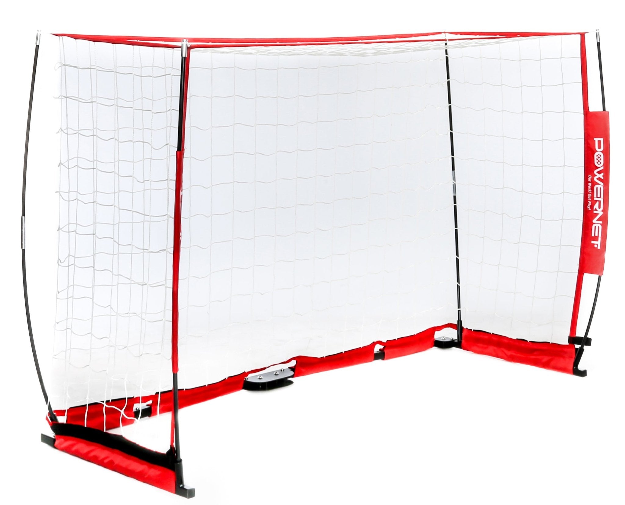 PowerNet Soccer Goal 6x4 Feet - Portable & Durable Soccer Net for Backyard, Training, and Games - Perfect for Kids and Adults Outdoor Sports