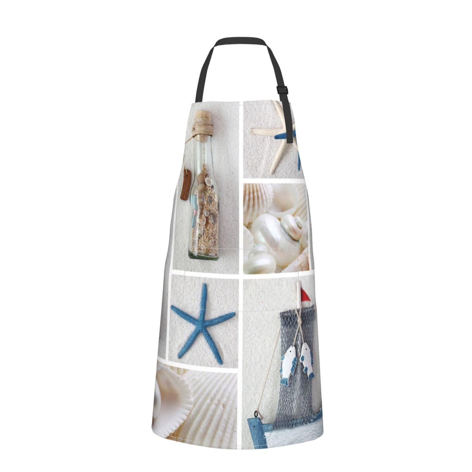 Elegant Snowman Adjustable Cooking Apron with 2 Pockets - Unisex Kitchen & Restaurant Apron for Christmas Cooking, Baking, and Holiday Hosting