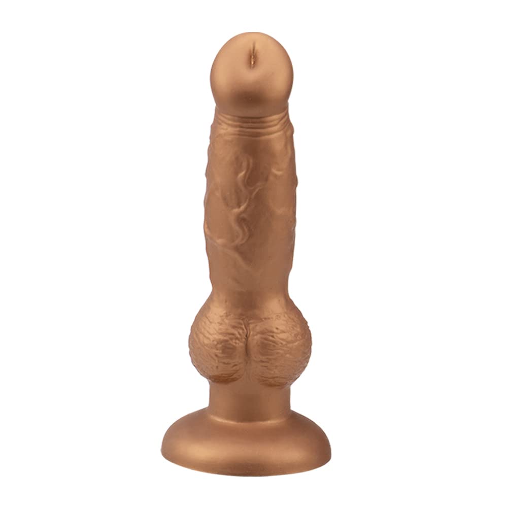 Premium Realistic Silicone Knot Dildo with Strong Suction Cup - G-Spot & Prostate Massager, Soft Anal Toy for Men & Women - Perfect for Solo Play & Couples' Intimate Moments - Adult Sex Toy for Enhanced Pleasure & Exploration