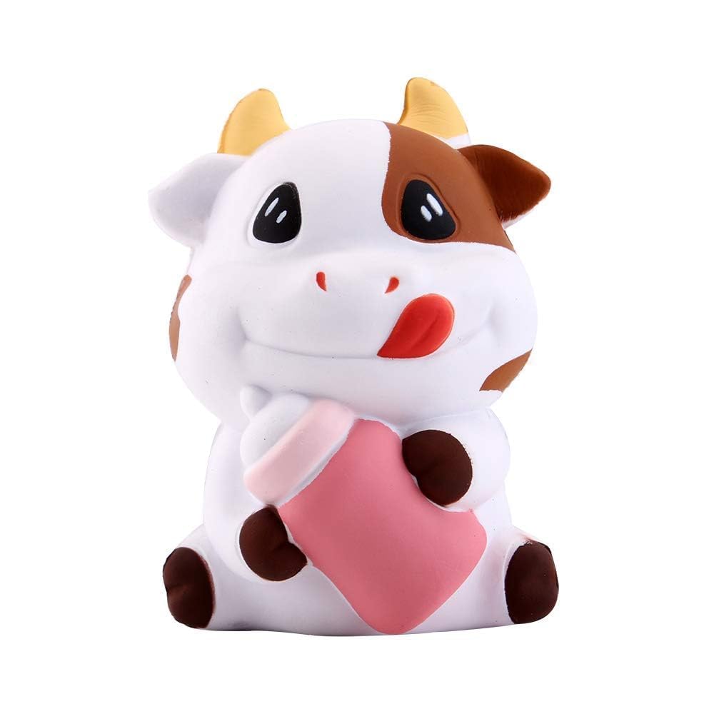 Kawaii Milk Bottle Squishy Toy - Slow Rising Stress Relief for Kids & Adults