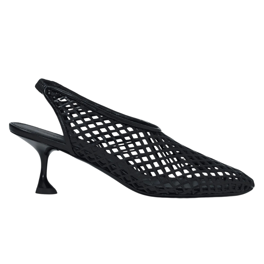 Breathable Perforated Slingback Pumps - Women's Comfortable Summer Dress Shoes for Work & Weddings