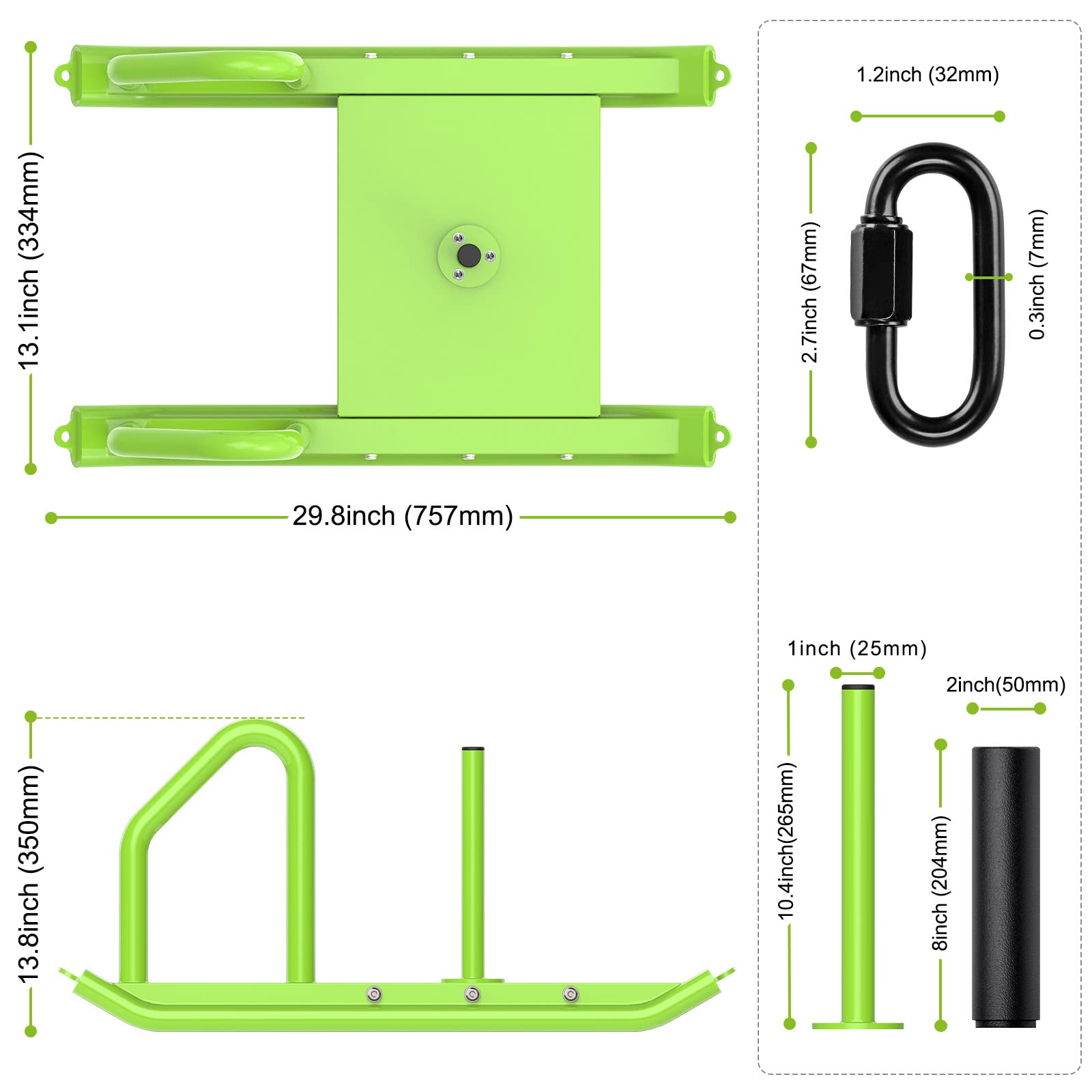 Kipika Adjustable Weight Sled for Speed Training & Strength Workouts - Heavy Duty Fitness Sled with Height Adjustment - Build Muscle & Explosive Power - Compatible with 1