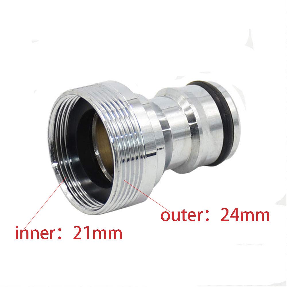 2-Piece Brass Hose Connector Adapter, Male Threaded Metal Water Hose Fitting for Kitchen, Bathroom, Bar & Sink Faucet - Perfect for Outdoor Gardening, RV Plumbing & Home Water Supply Systems