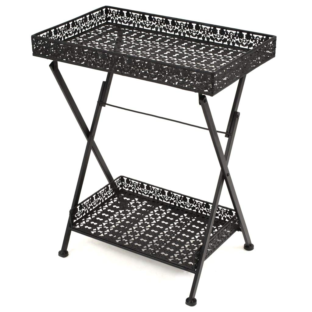 Vintage Style Folding Tea Table - FAMIROSA 22.8