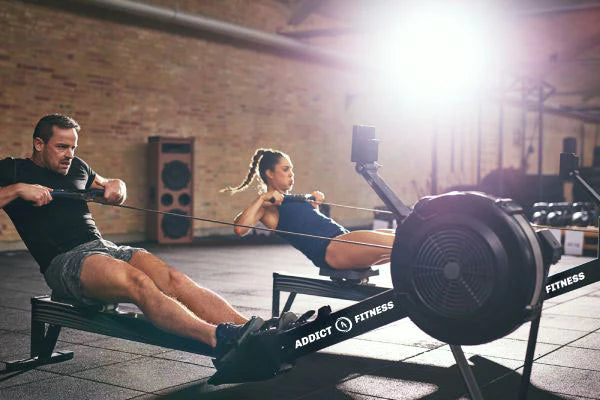 Addict Fitness Elite Rowing Machine - Full Body Workout for Home Gym, Cardio & Strength Training - Perfect for Small Spaces & Indoor Fitness
