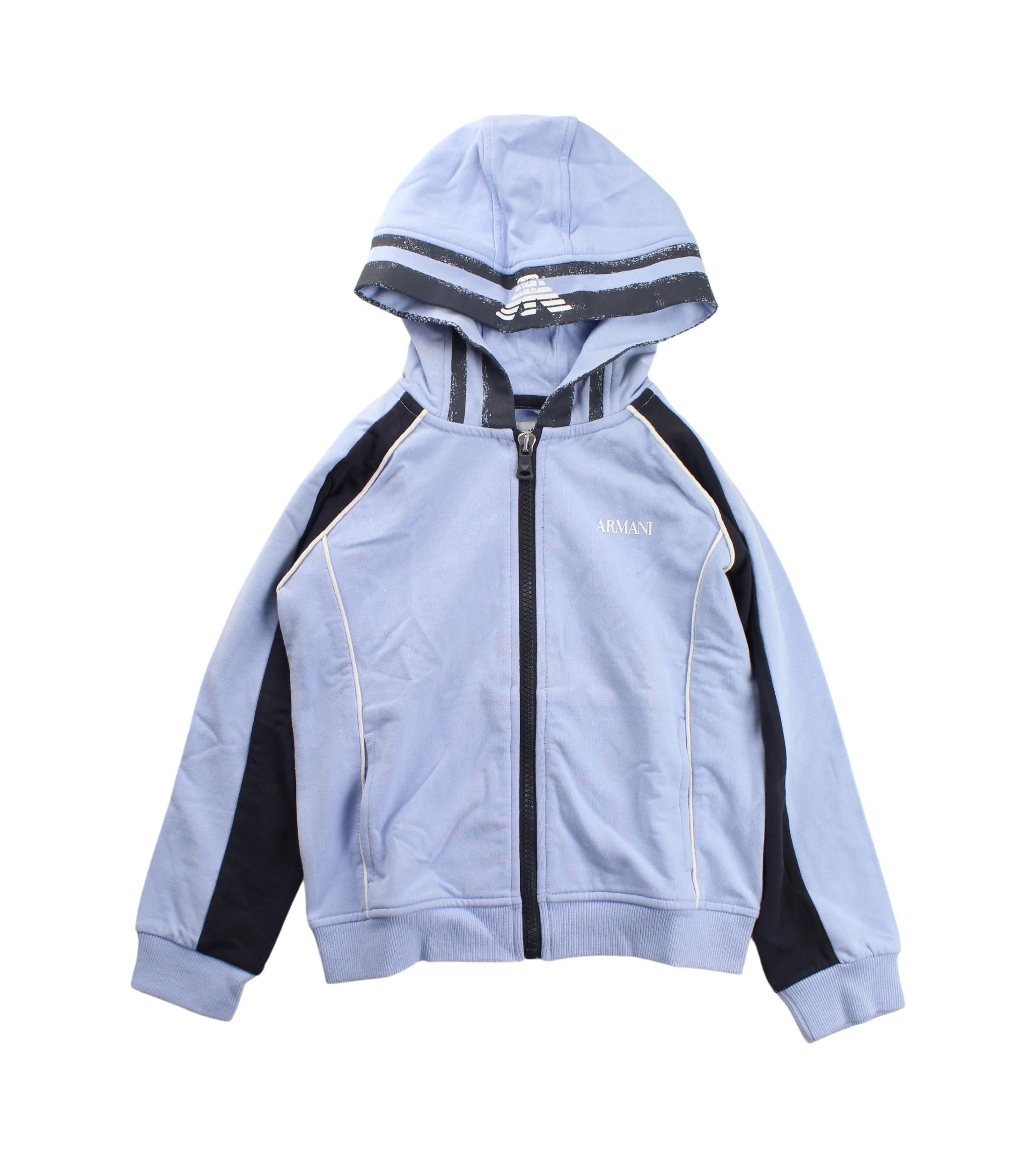 Armani Kids' 5T Zippered Hoodie Sweatshirt - Cozy Pullover for Boys & Girls - Perfect for School, Playdates & Outdoor Activities