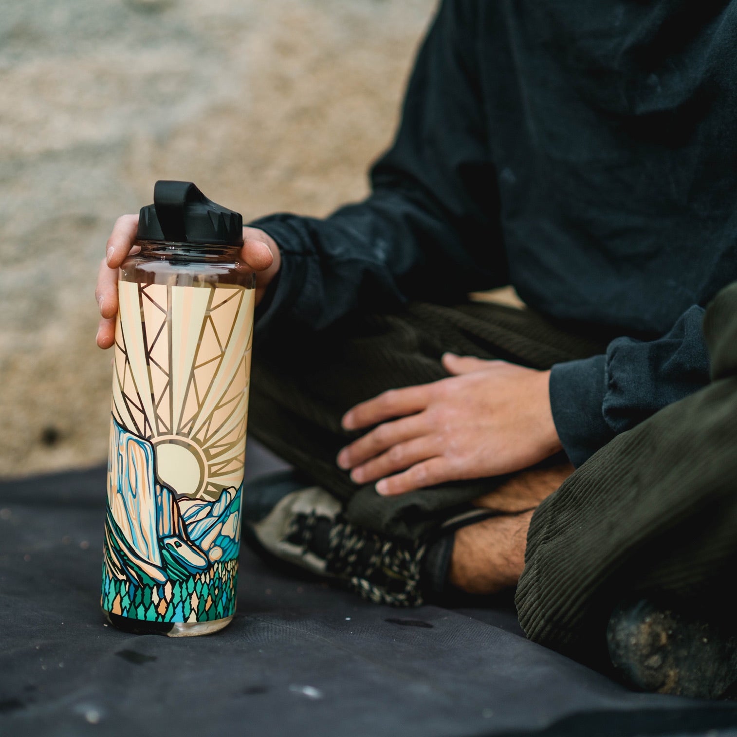 Nalgene OG Honnold Foundation Water Bottle | 32oz & 48oz BPA-Free Tritan | Leak-Proof & Durable for Hiking, Camping, Gym & Outdoor Adventures