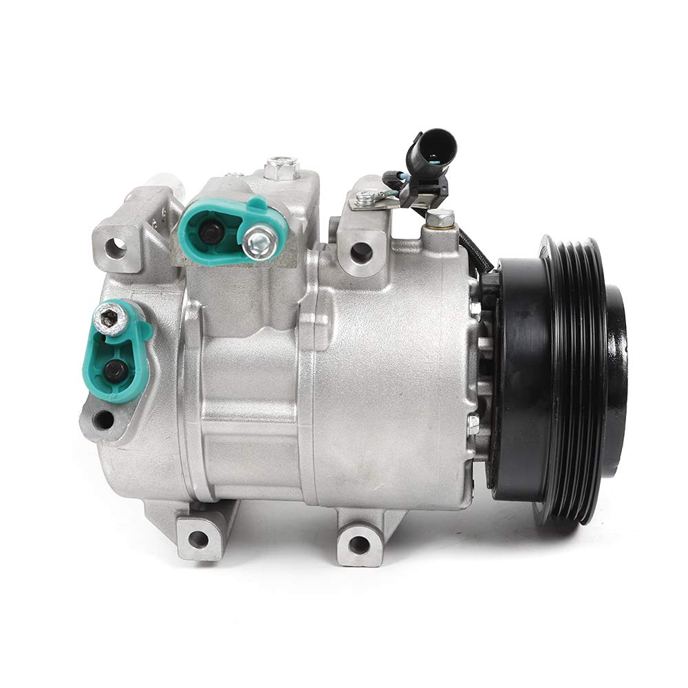 TBVECHI Air Conditioner Compressor with Clutch Replacement for 2007-2009 Kia Spectra & Spectra5 2.0L 158350 - Perfect for Summer Cooling & Auto AC Repair
