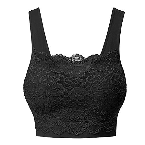 Wireless Padded Sports Bra for Women - Front Lace Seamless Comfort Bra - Perfect for Yoga, Gym & Everyday Wear