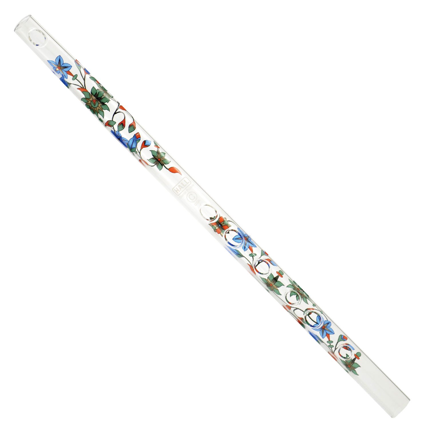 Hall Crystal Flute 11705 - Professional Inline Glass Flute in G Key - Perfect for Classical Music Performances, Wedding Ceremonies & Taj Mahal Inspired Events