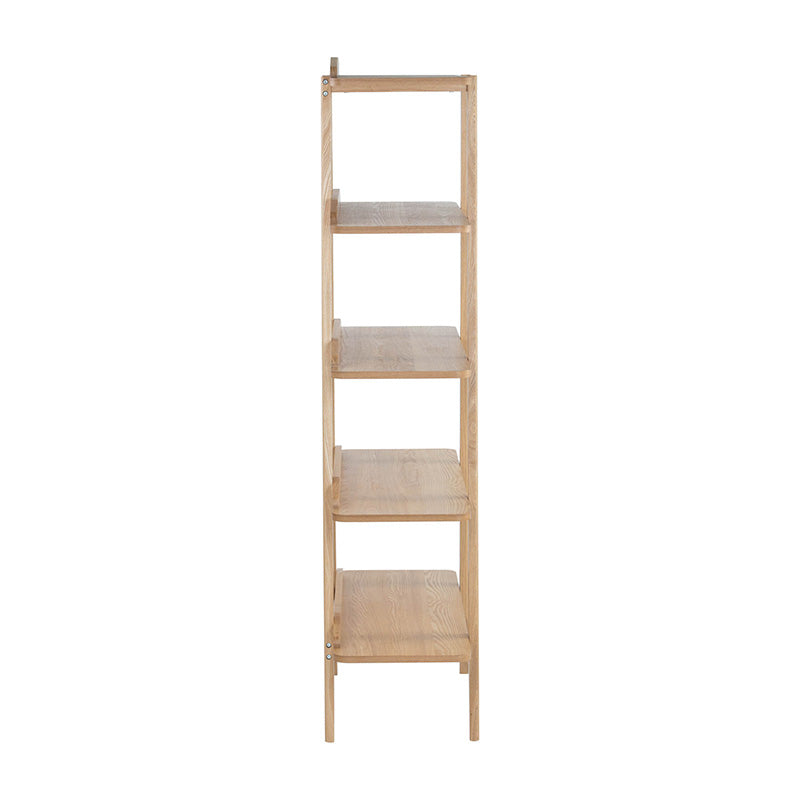 KEIR 100cm Natural Wood Shelf Unit - Modern Storage Solution for Living Room, Bedroom & Office Organization