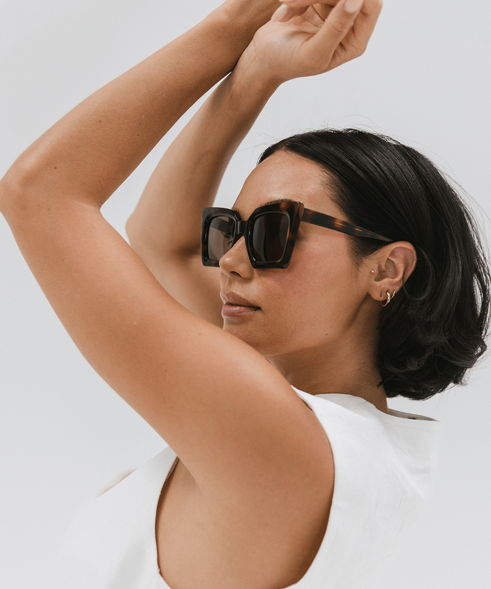 Kat Square Sunglasses for Women & Men - Trendy UV Protection Fashion Shades for Outdoor, Driving, Beach & Summer Activities