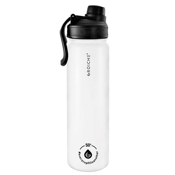 GROSCHE Chicago Stainless Steel Tea Infuser Tumbler - 20oz Insulated Travel Mug for Hot & Cold Beverages - Perfect for Office, Gym, and Outdoor Adventures