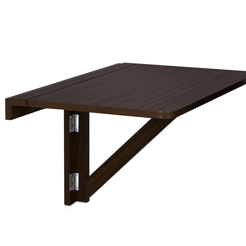 Space-Saving Wall-Mounted Drop-Leaf Folding Table - Floating Computer Desk & Laptop Workstation for Home Office, Kitchen, Bedroom | Perfect for Small Spaces, Apartments & Dorm Rooms