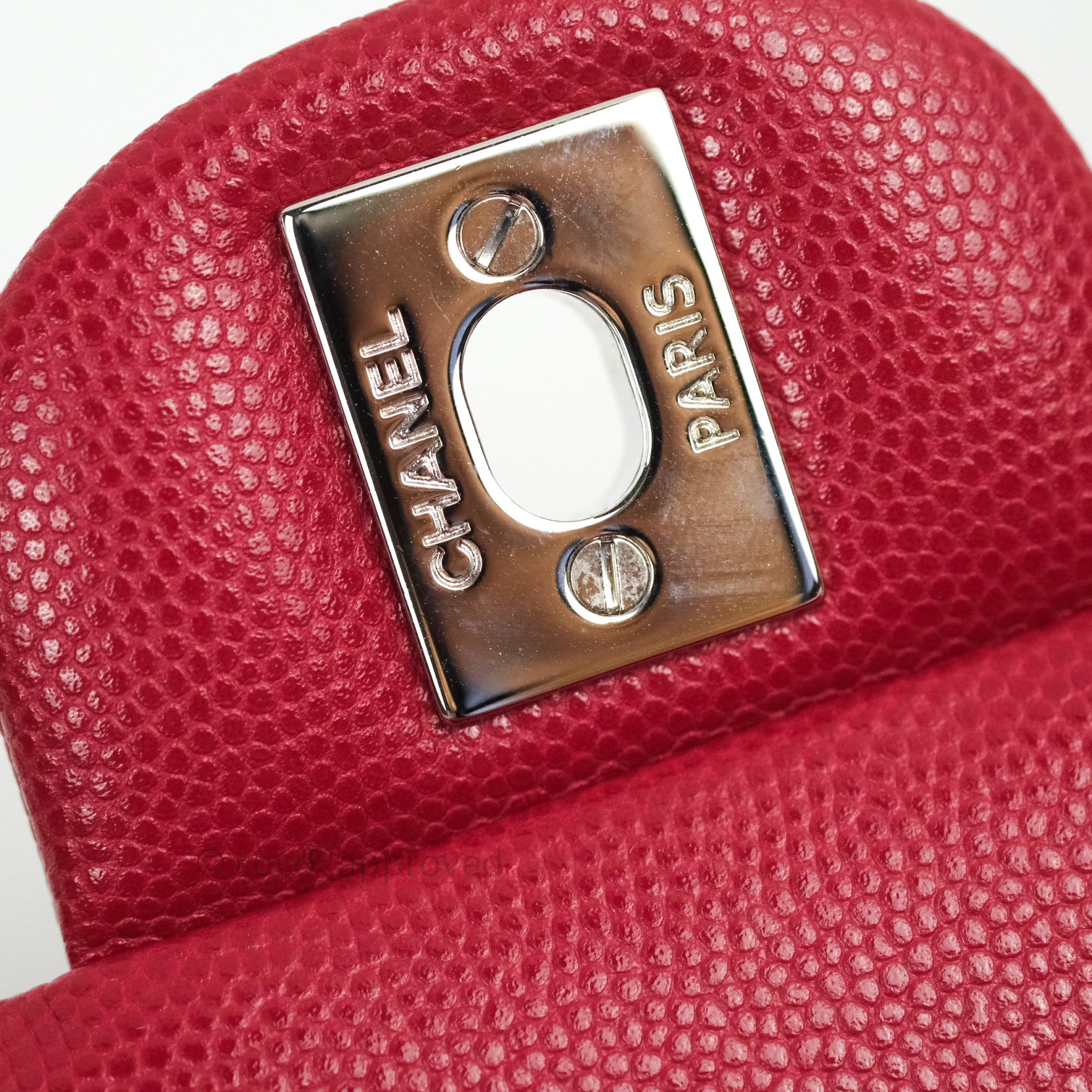 Chanel Classic Medium Double Flap Bag in Red Caviar Leather with Silver Hardware - Perfect for Work, Evening Events & Luxury Fashion Accessories