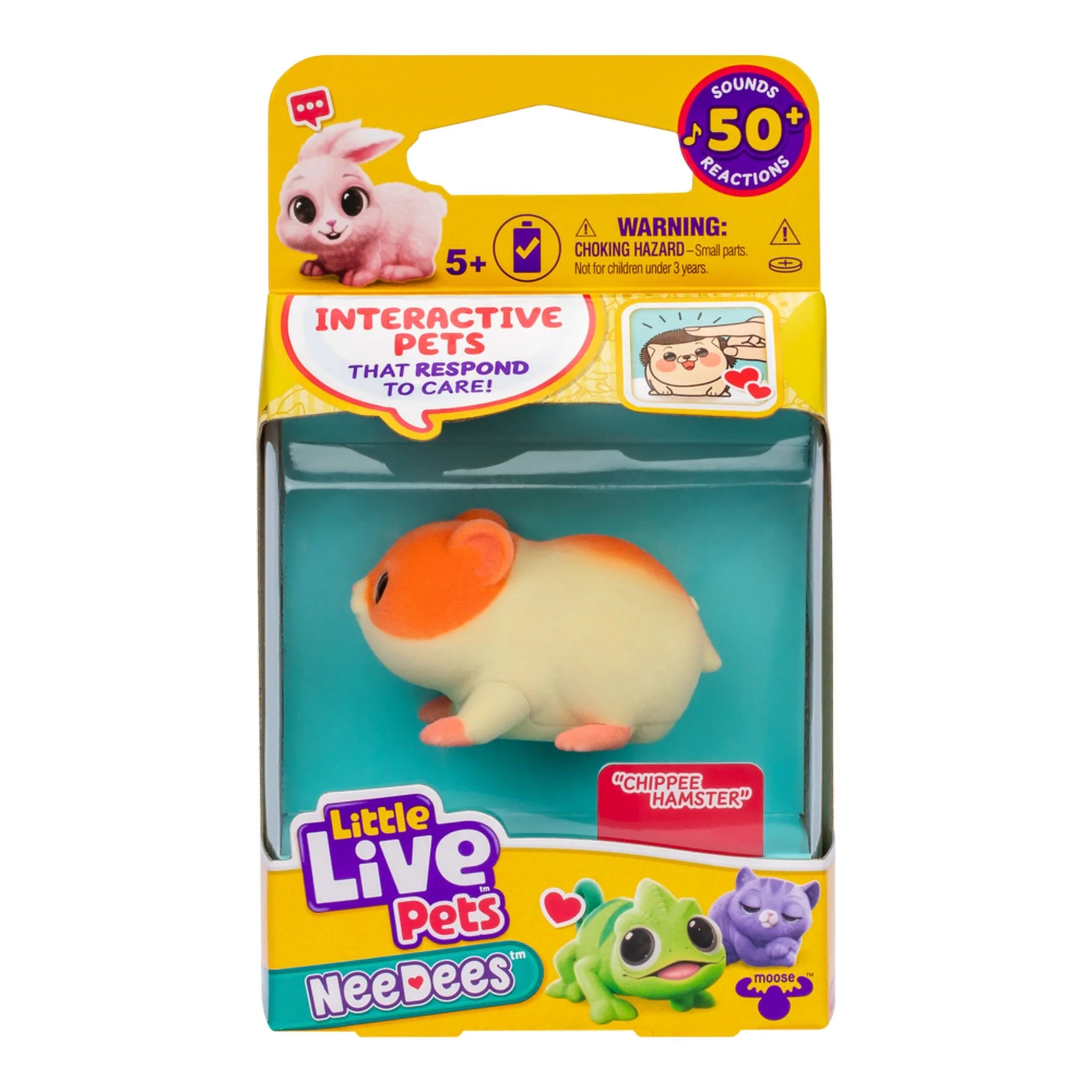 Little Live Pets Lil' NeeDee Singing Interactive Toy - Single Pack (Assorted Styles) - Perfect for Kids' Playtime, Birthday Gifts & Collectible Fun
