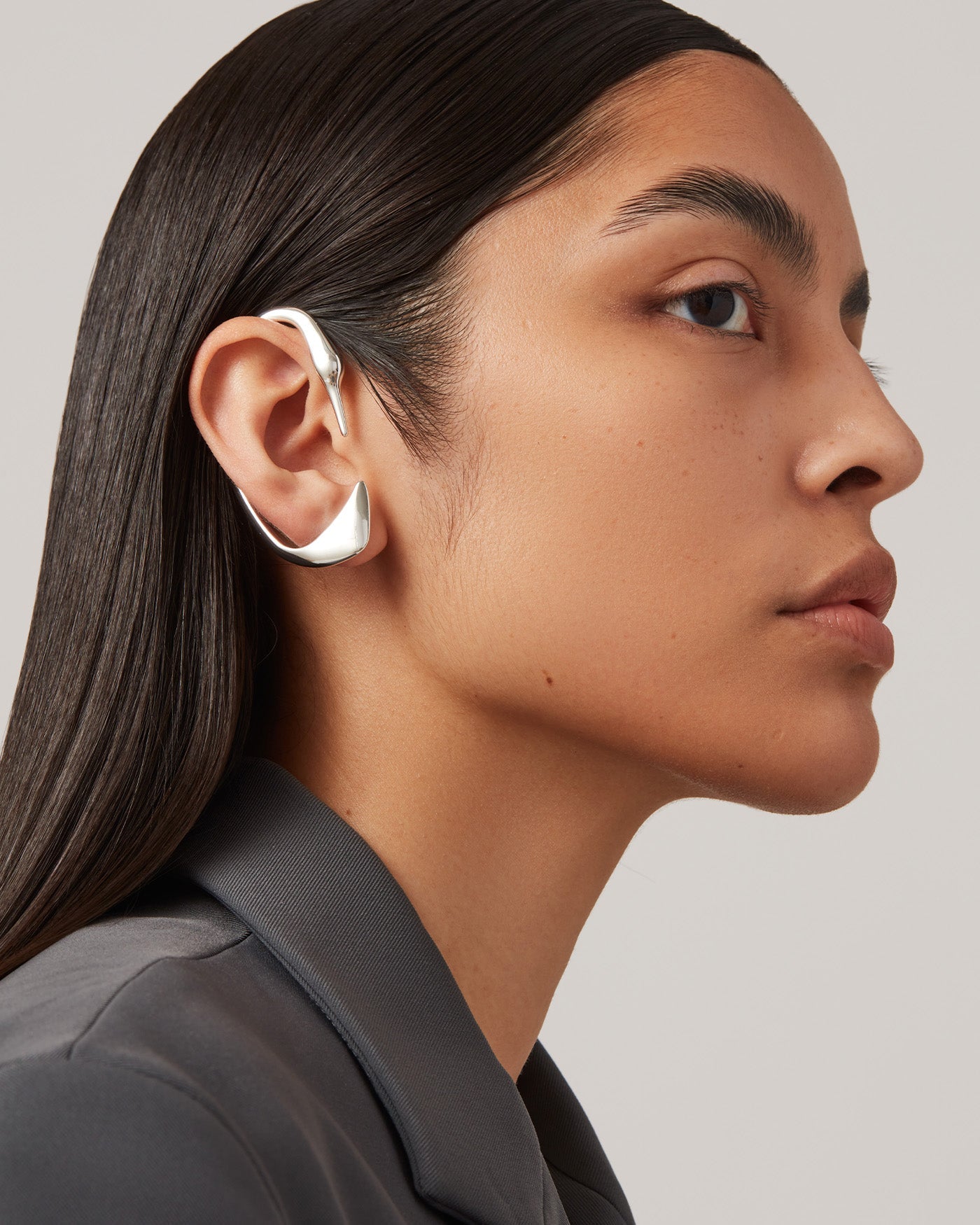 Lisieux Ear Cuff & Stud Set - Trendy Cartilage Earrings for Women, Minimalist Gold Hoop Ear Cuff with Stud - Perfect for Parties, Date Nights & Everyday Wear