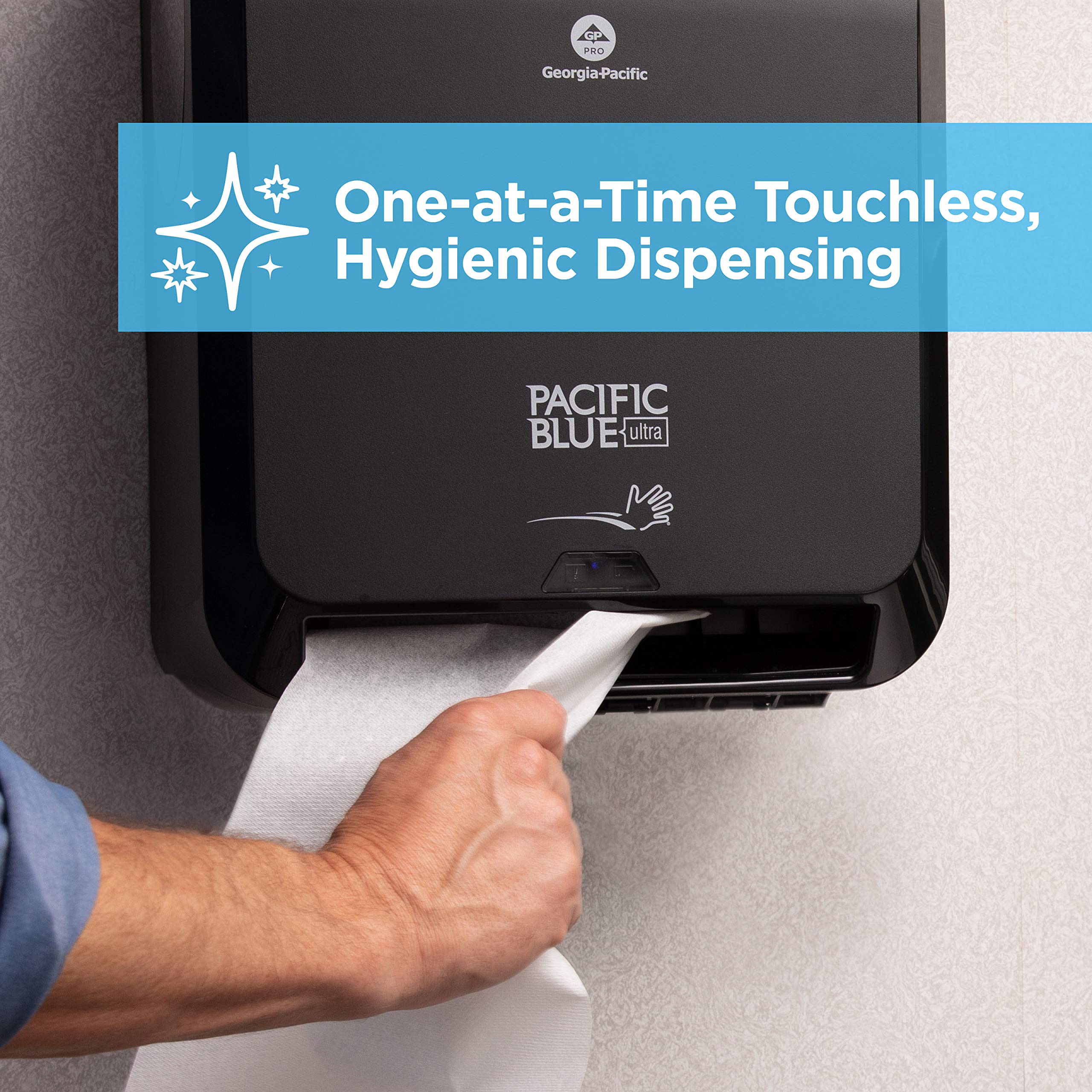 Pacific Blue Ultra 8 High Capacity Automatic Touchless Paper Towel Dispenser - Hands-Free Sanitary Solution for Restaurants, Offices, and Public Restrooms