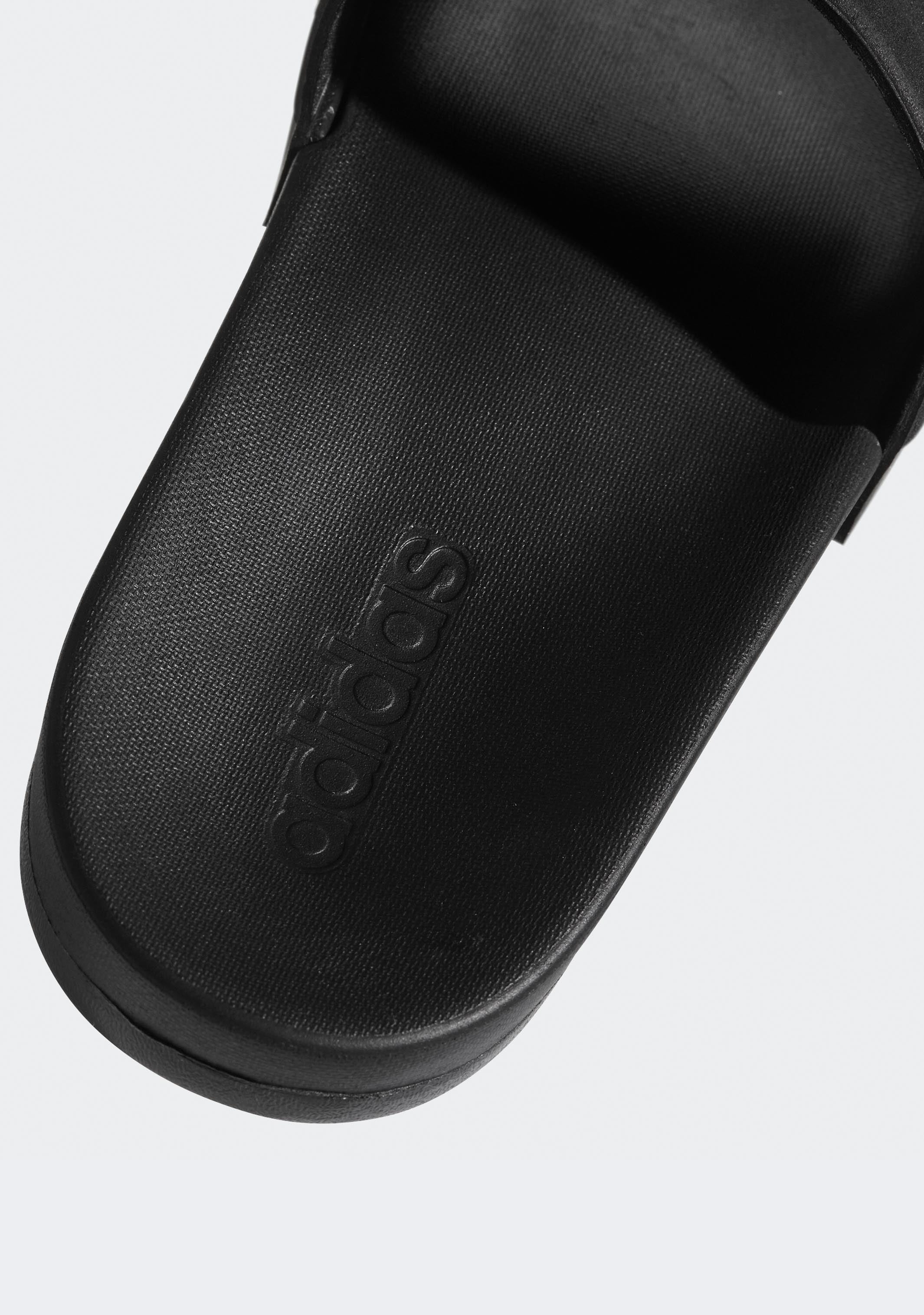 Adidas Men's Adilette Cloudfoam Plus Mono Slide Sandals - Ultra Comfortable Lightweight Slides for Men with Cloudfoam Cushioning - Perfect for Pool, Beach, Gym, and Lounging at Home