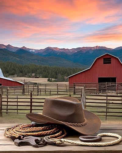Premium Block Grain Leather Cowboy Hat for Men & Women - Adjustable Western Style, Durable Outback Hat for Outdoor Adventures | Perfect for Rodeo, Horseback Riding, and Country Fashion