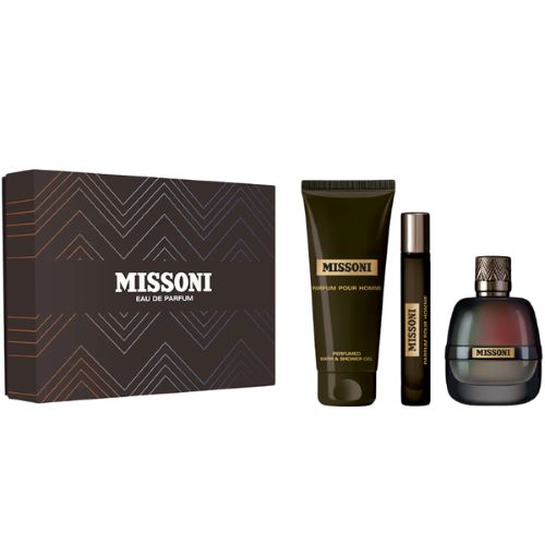 Missoni Pour Homme 3-Piece Cologne Gift Set for Men - Eau de Toilette Spray, After Shave & Deodorant | Luxury Fragrance Set for Grooming, Dating & Special Occasions