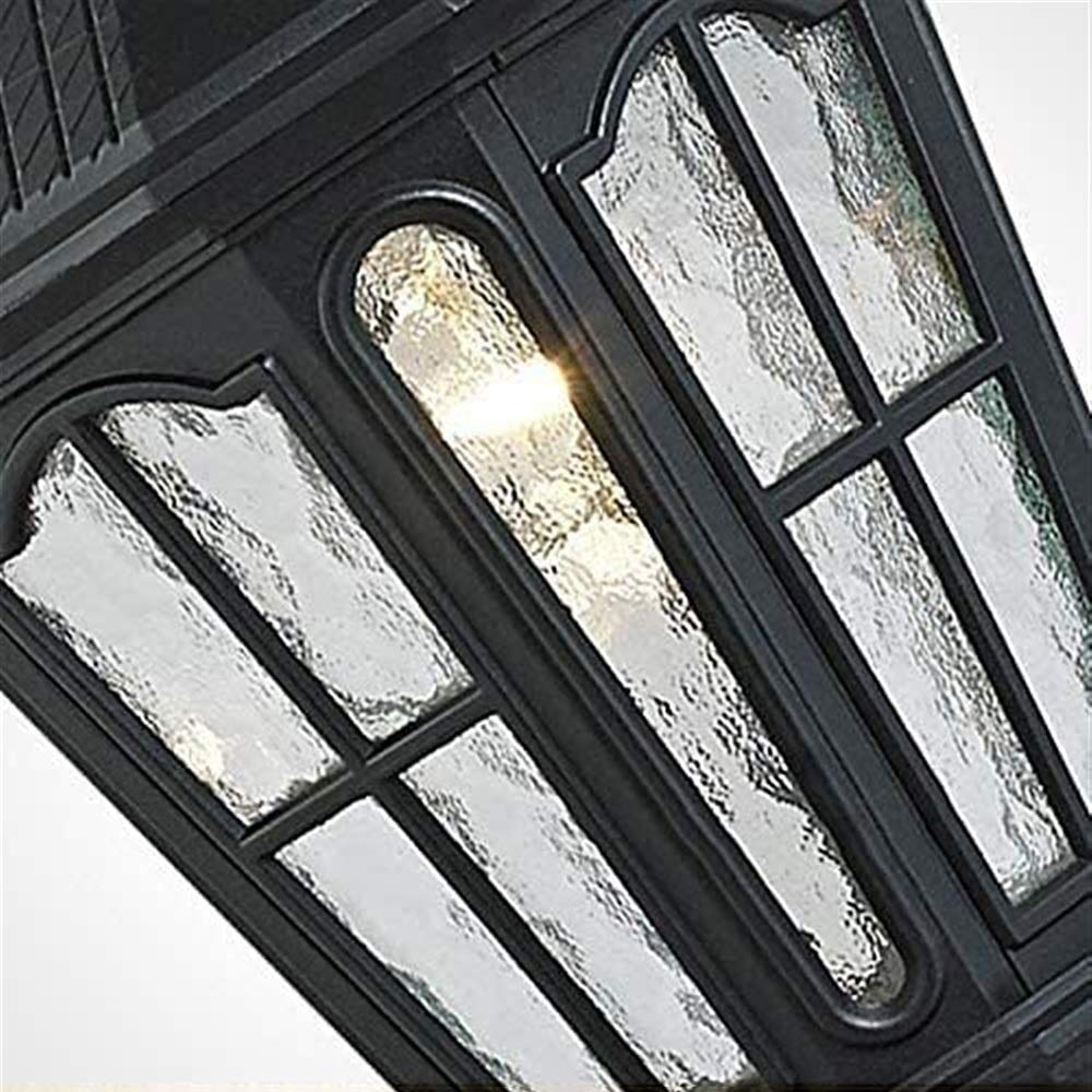Waterproof IP65 Outdoor Courtyard Lamp - Aluminum Die-Casting Garden Light with Glass Shade for Villa, Fence, Wall, Doorpost, Lawn & Street Lighting | Landscape Decoration & Pathway Illumination