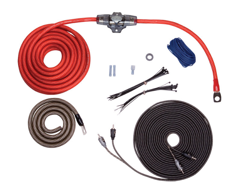 Rockford Fosgate RFK4I 4 Gauge Complete Amp Installation Kit - High-Performance Car Audio Wiring for Amplifiers & Subwoofers | Perfect for Car Audio Upgrades & DIY Installations