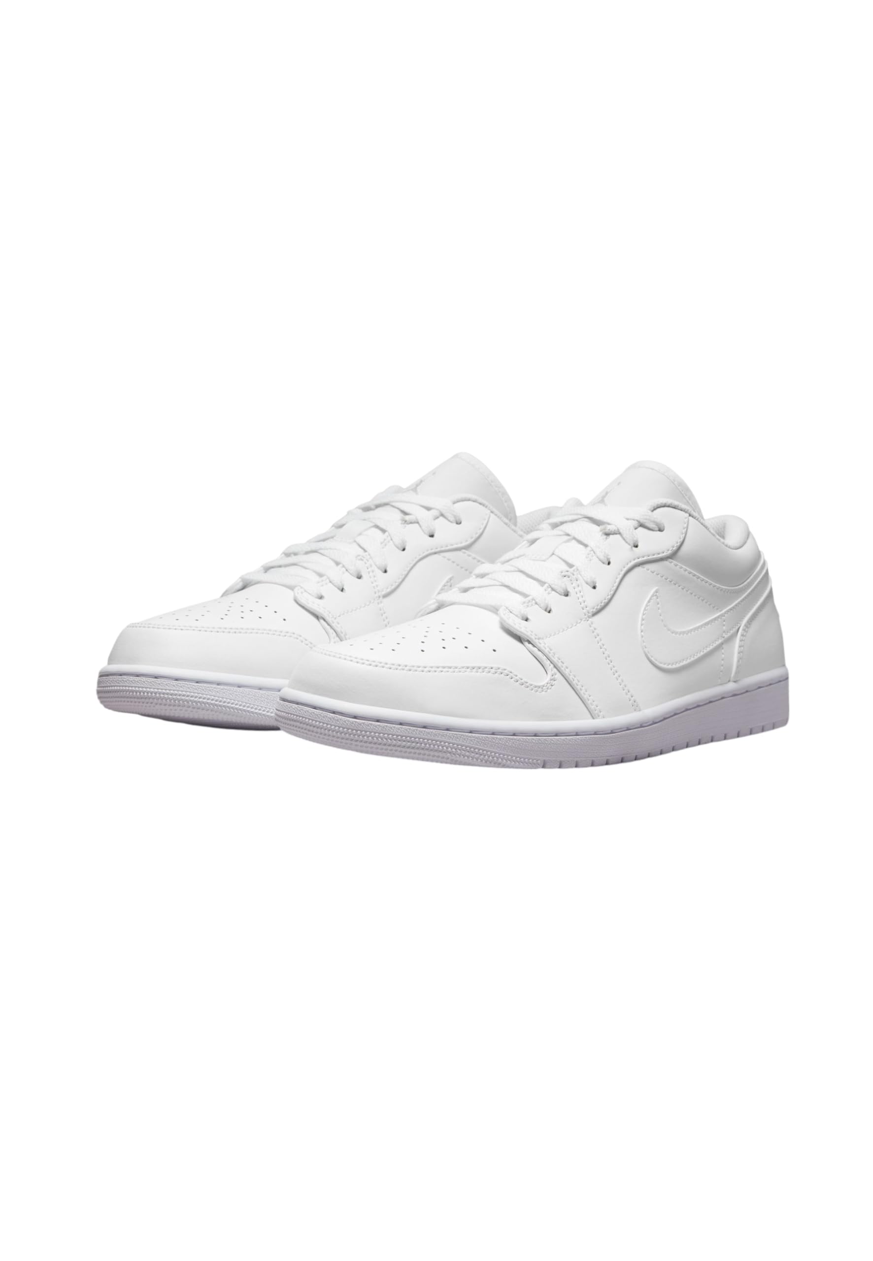 Jordan Men's Air 1 Low Sneakers 553558-136 - Size 14 White/White-White | Basketball Shoes for Men, Casual Streetwear & Gym Workout Shoes