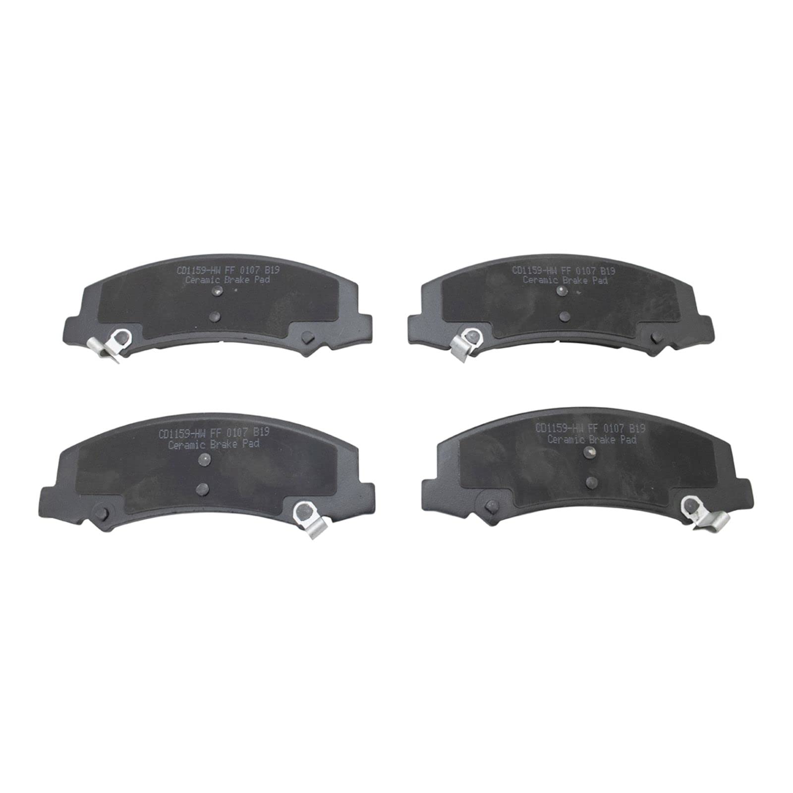 High-Performance Front Ceramic Brake Pad & Coated Rotor Caliper Kit with Brake Fluids - Compatible with Buick Chevy - Perfect for Daily Commuting, Highway Driving & Performance Upgrades