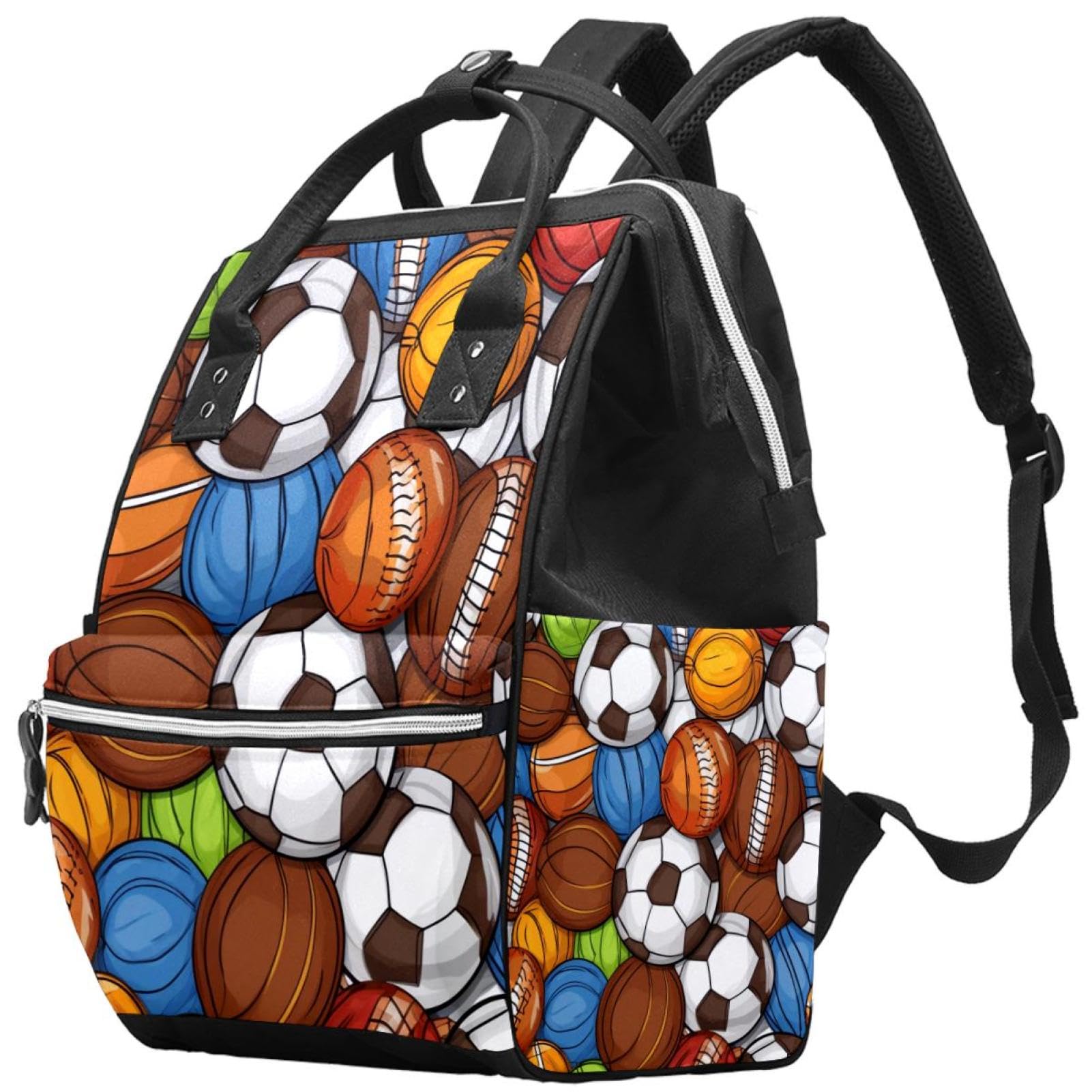Stylish Travel Backpack for Women & Men - Durable Sports Backpack for Basketball, Football, Volleyball Balls - Perfect for Gym, School, Hiking & Outdoor Adventures