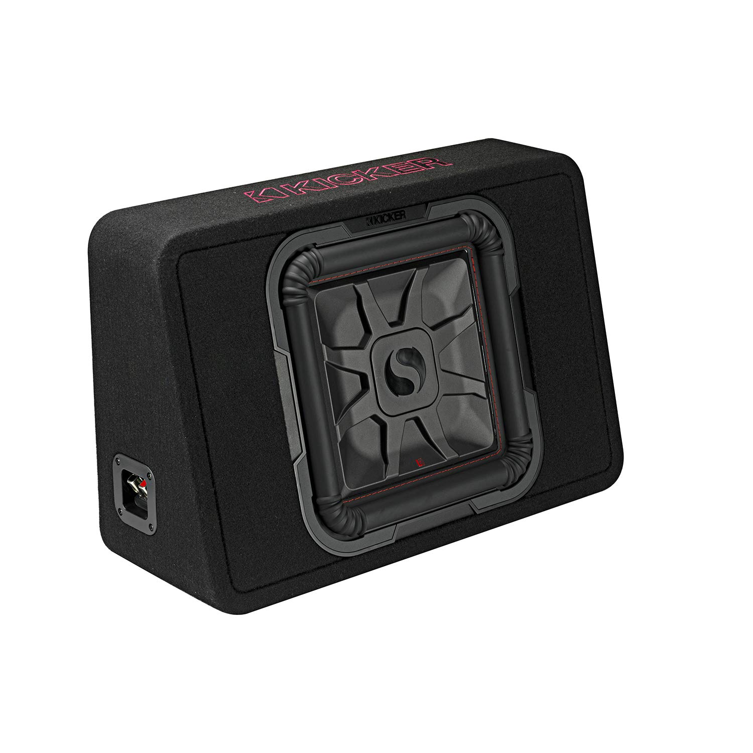 Kicker 46TL7T122 TL7T 12-Inch (30cm) Slim Solo-Baric Subwoofer - 2-Ohm, 600W RMS Power, Thin Profile Enclosure for Car Audio & Home Theater Bass Boost