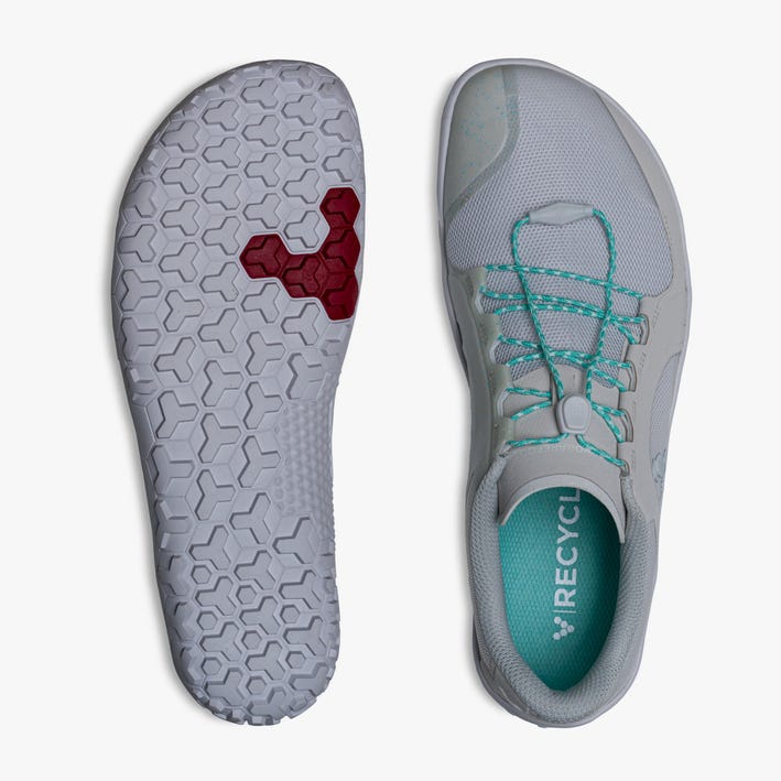 Vivobarefoot Women's Primus Trail II FG Barefoot Shoes - Moonstone Color | Lightweight & Flexible for Trail Running, Hiking & Outdoor Adventures