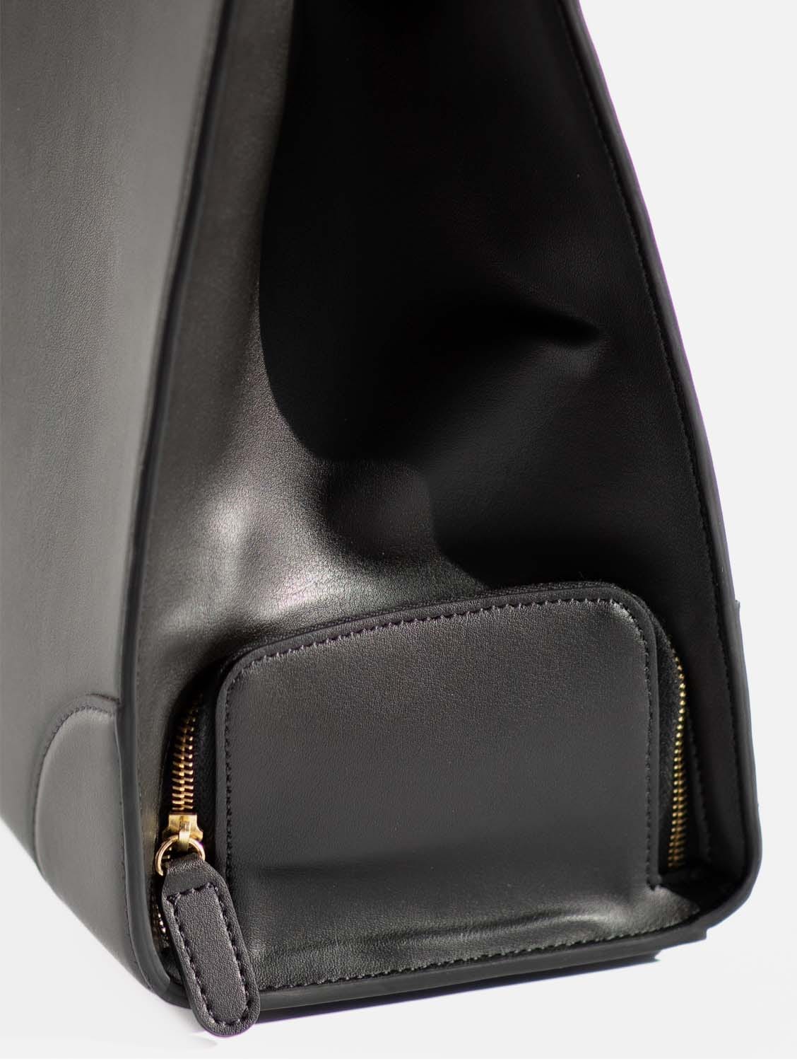 Vegan Leather Work Bag for Women | Stylish Black Cactus Leather Tote | Perfect for Office, Commute & Business Travel