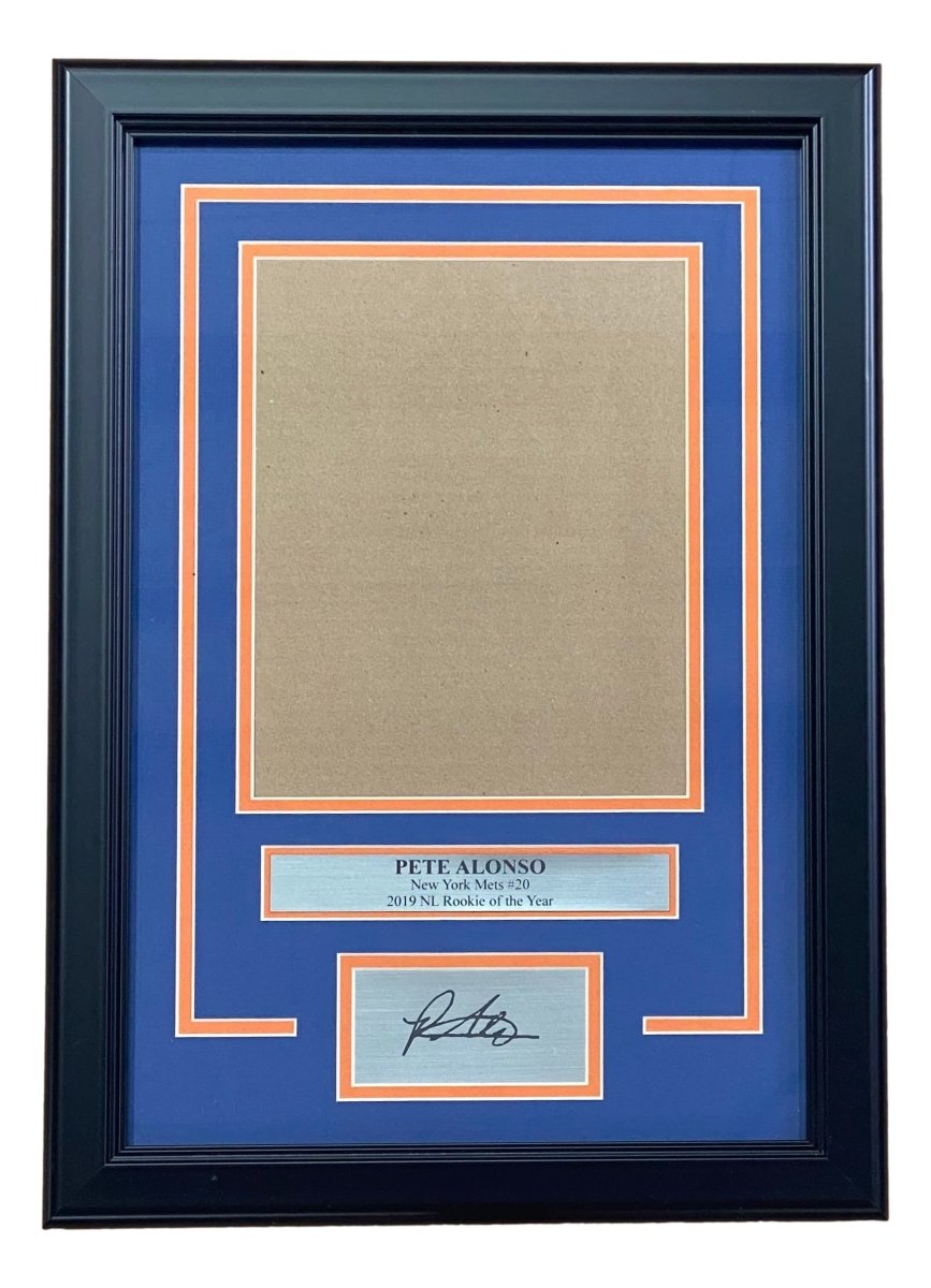 Pete Alonso New York Mets 8x10 Vertical Photo Frame with Laser Engraved Signature - Perfect for Baseball Memorabilia Display, Fan Cave Decor, and Sports Collectibles Gift