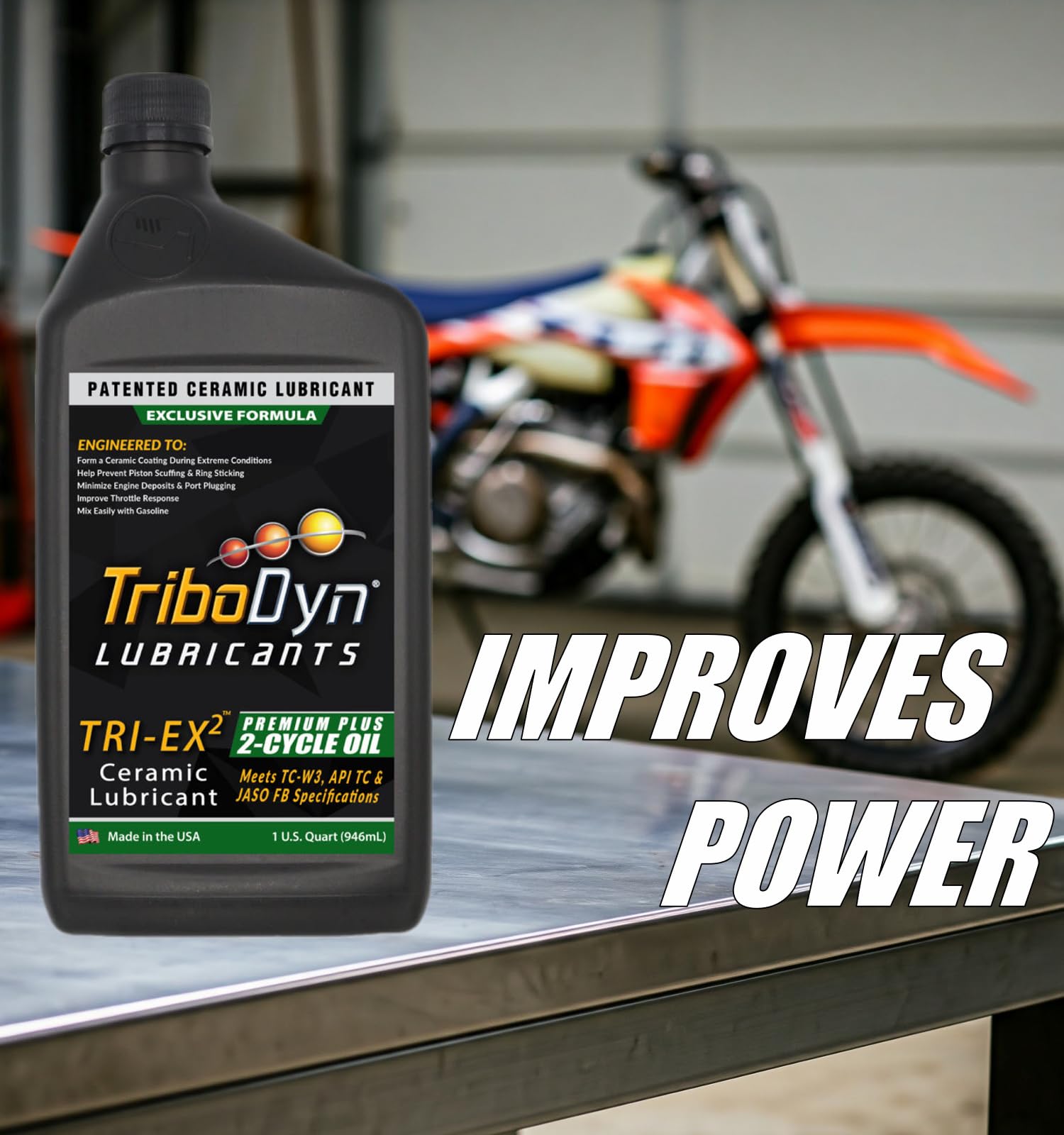 Premium 2-Cycle Engine Oil with Ceramic Coating - API TC JASO FB TC-W3 ISO-EGD Certified - 4 Gallon Case - Ideal for Marine Outboards, Motorcycles, Chainsaws & Outdoor Power Equipment