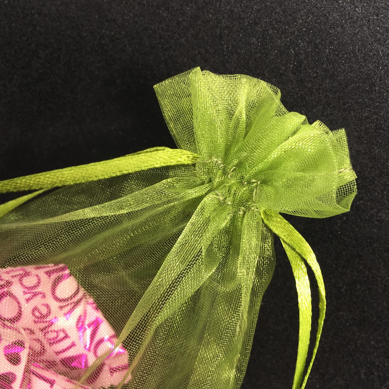 50PCS 12x16 Inches Organza Drawstring Gift Bags - Premium Grass Green Wedding Favor Pouches, Party Favors & Jewelry Packaging for Bridal Shower, Birthday, Baby Shower & Special Events
