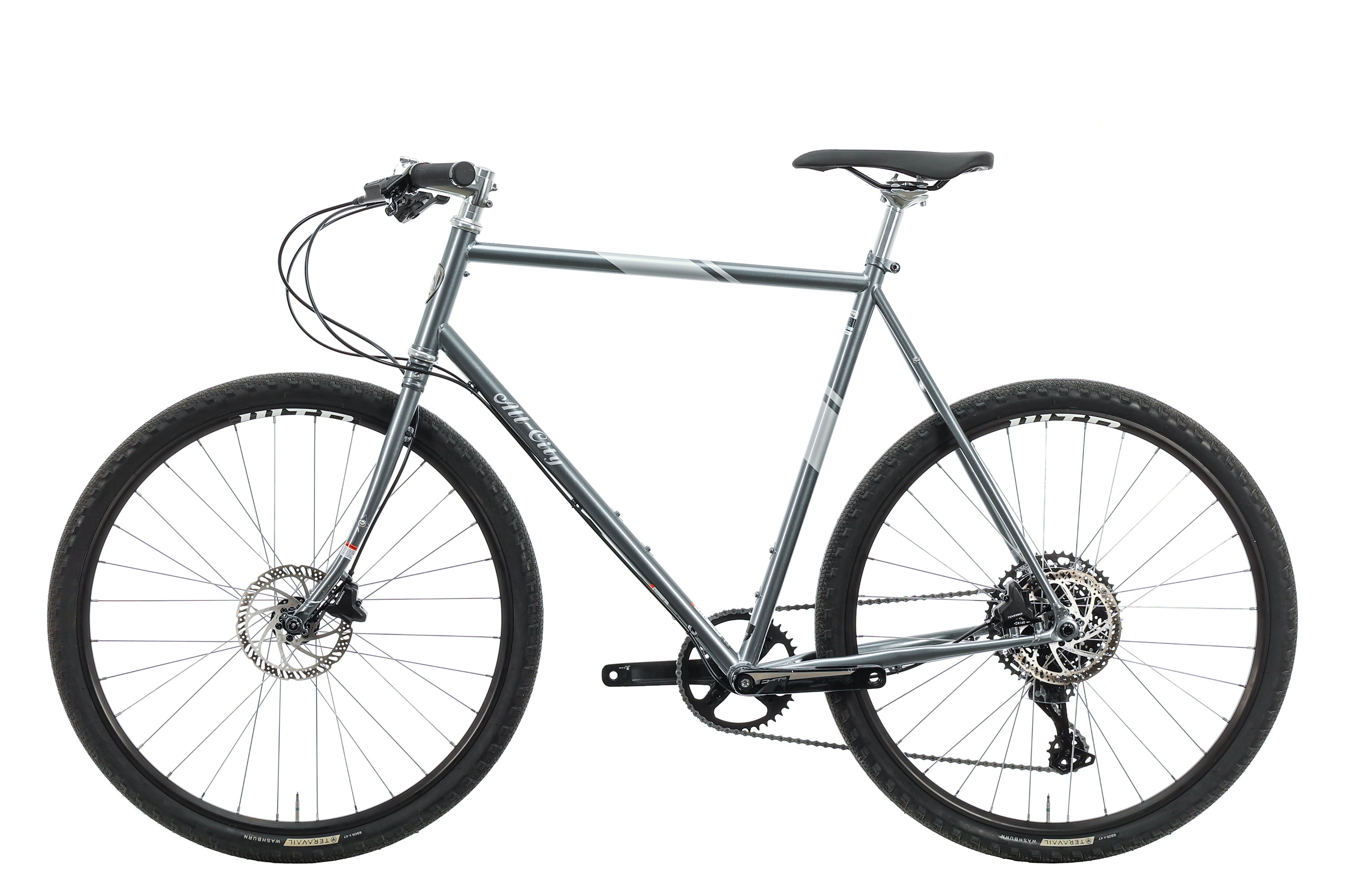All City Space Horse MicroSHIFT Touring Bike 2023 - 58cm Steel Frame Gravel & Commuter Bike for Urban Adventures & Long-Distance Rides