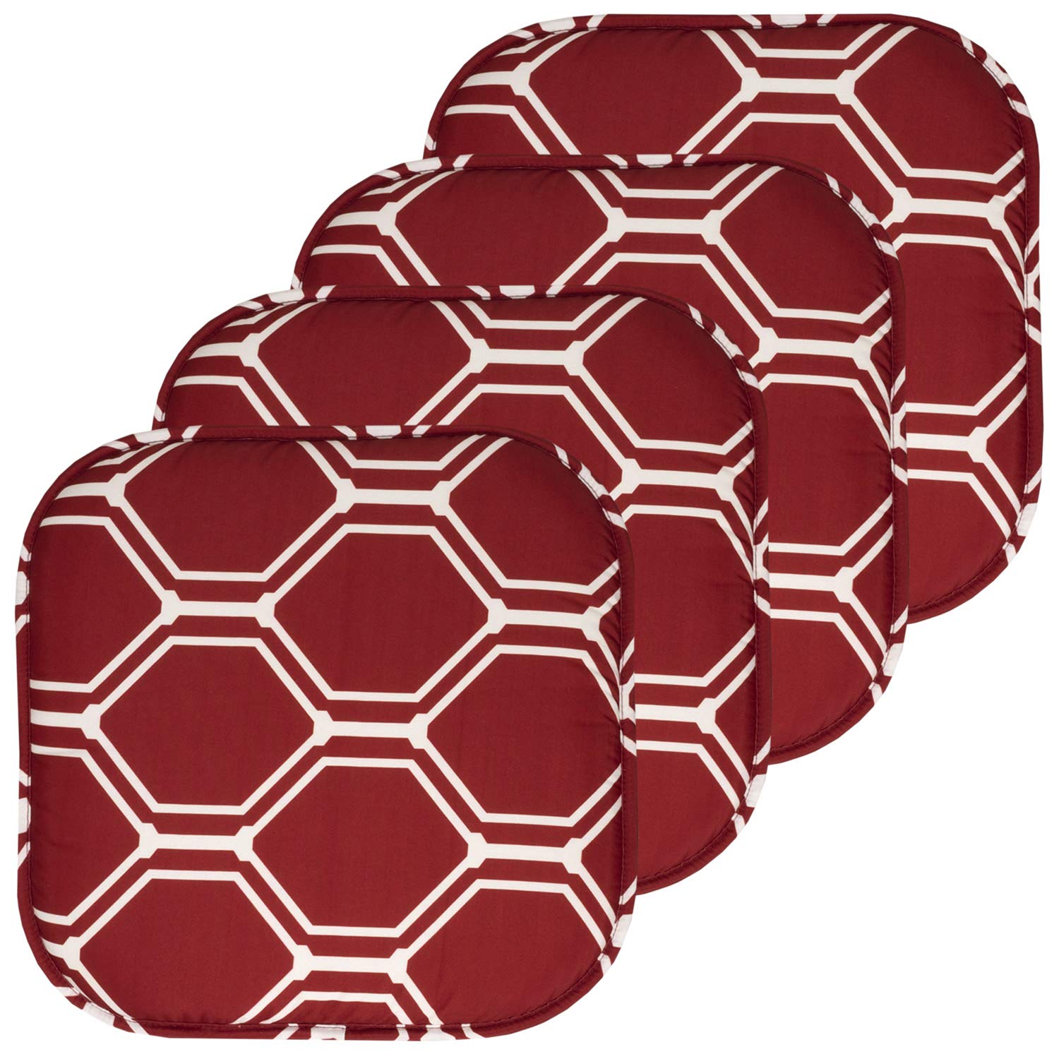 Premium Memory Foam Seat Cushion with Honeycomb Design - Non-Slip Rubber Back - 16