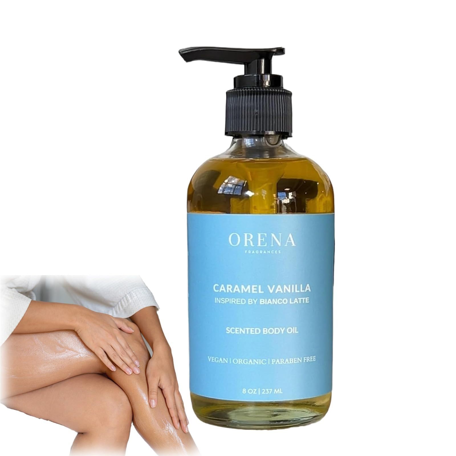 Seasaww Caramel Vanilla Body Oil - Hydrating & Moisturizing Dry Skin - Natural Scent for Relaxation & Self Care - Perfect for Massage, Bath & Daily Skincare Routine (1Pc)