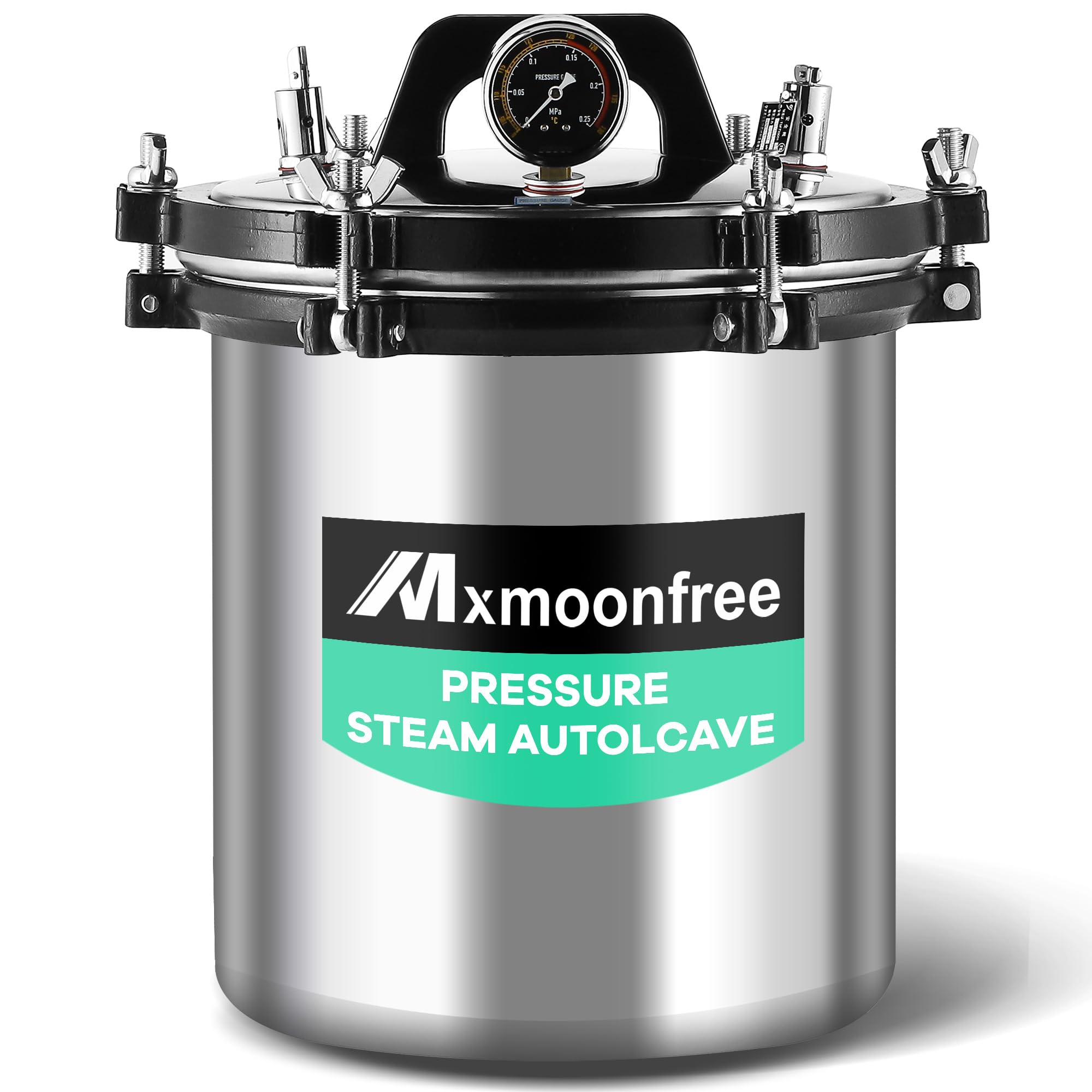 19 Quart High Pressure Steam Autoclave - 110V Lab Sterilizer for Culture Medium, Jar Canning & Mushroom Cultivation | Perfect for Medical Labs, Home Canning & Mushroom Growers