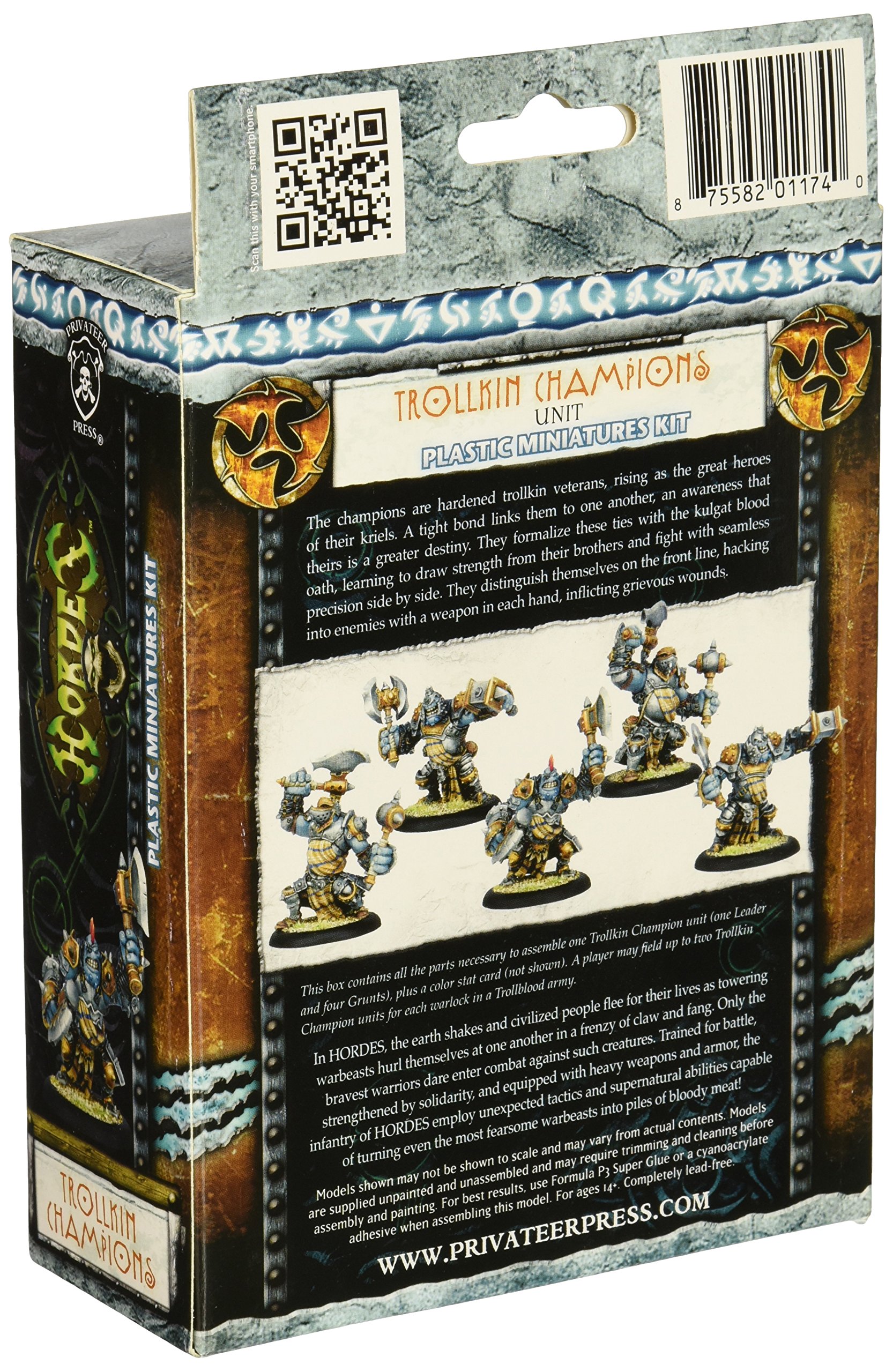 Privateer Press Hordes Trollblood Trollkin Champions Model Kit - Tabletop Wargaming Miniatures for Fantasy Battles & Collectors